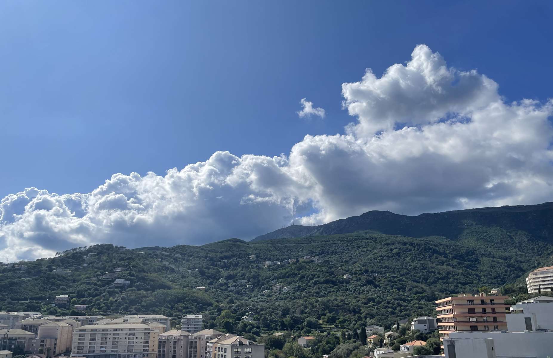 Bastia, élégant T4 de 90 m², 4e avec ascenseur, entièrement rénové, 1 chambre parentale avec salle de bain wc et dressing, 2 chambres avec salle d’eau, séjour cuisine, toilette, très lumineux, nombreux rangements, balcon, vue mer, exposition Est/Ouest.